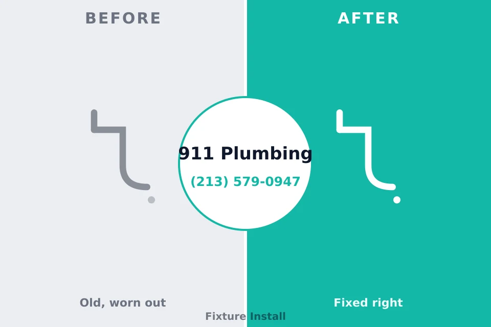 Before and after: plumbing company Fulshear, TX